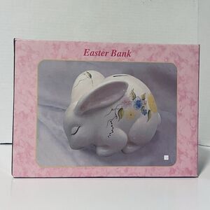 Vintage CRACKER BARREL EXCLUSIVE Easter Porcelain Piggy Bank Original Box